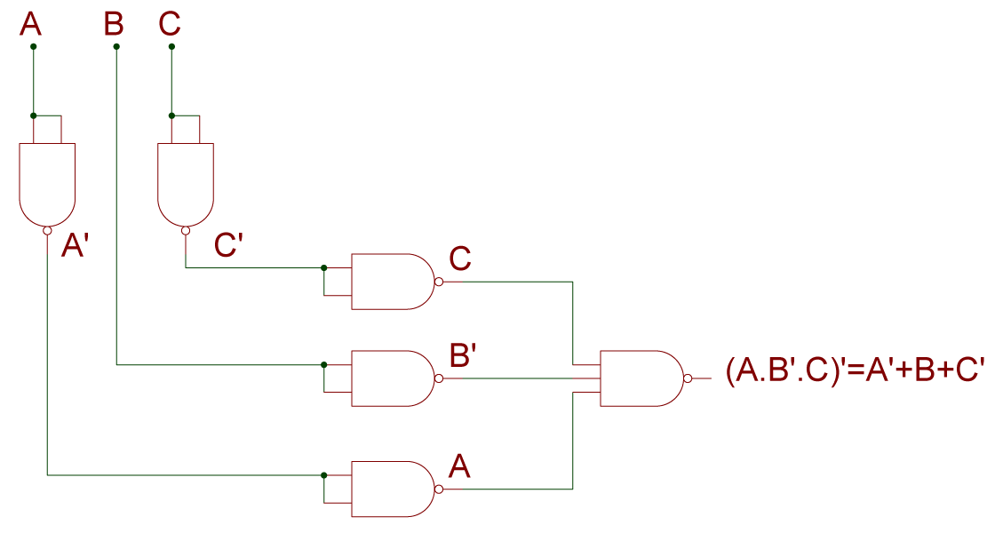 Circuit Diagram using NAND Gate Only