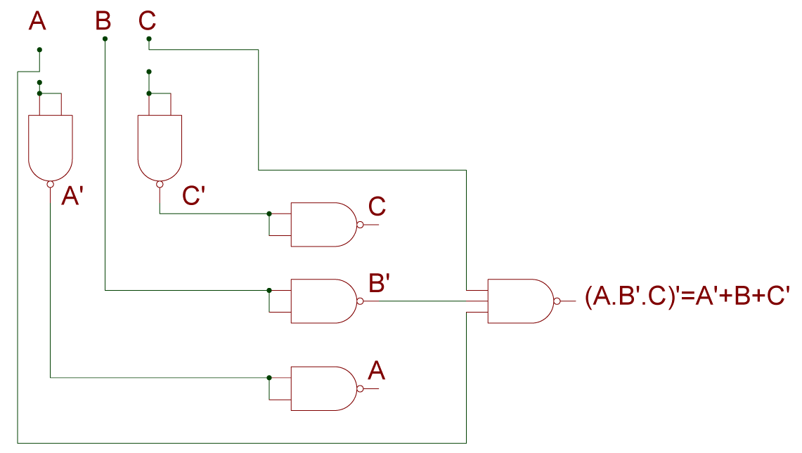 Circuit Diagram using NAND Gate Only
