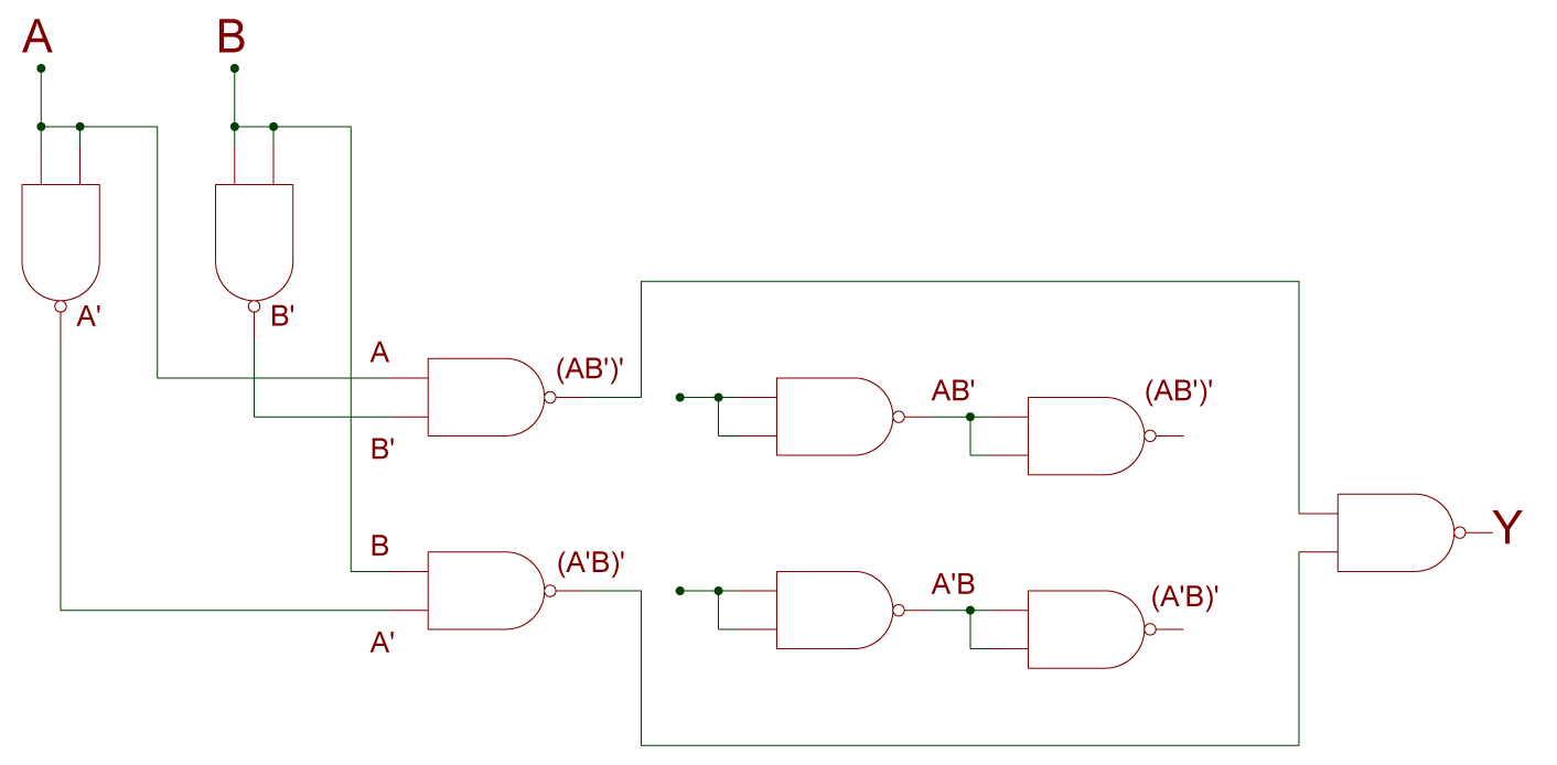 Circuit Diagram using NAND Gate Only